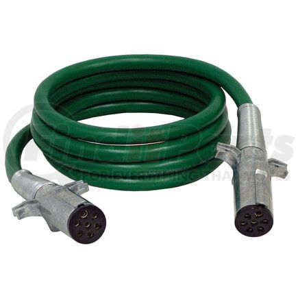 7AAB152MG by TECTRAN - ARTICFLEX 7-Way ABS Duty Straight Cable, Green, 15 ft., Metal Plugs, Spring Guards