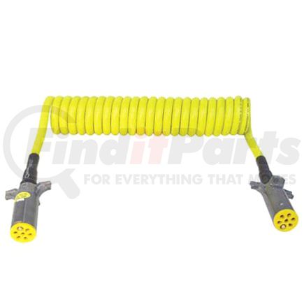 7ATG622EW by TECTRAN - Trailer Power Cable - 20 ft., 7-Way, Powercoil, ABS, Yellow