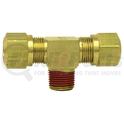 85097 by TECTRAN - Air Brake Air Line Thread Branch Tee - Brass, 3/8 in. Tube, 1/4 in. Thread, Male