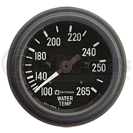 49145 by TECTRAN - Water Temperature Gauge - Chrome Bezel, 265 deg. F, 96 in. Capillary, Mechanical