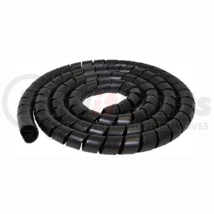 Tectran 804SPR-Q Spiral Wrap UV-Resistant Black Spiral Wrap, 25 ft. Length, 1/4 in. Inside Diameter