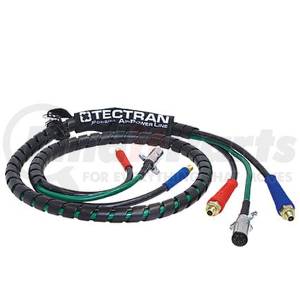 22017 by TECTRAN - Air Brake Hose and Power Cable Assembly - 8 ft., 3-in-1 AirPower Lines