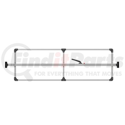 080-01200 by TRAMEC SLOAN - Cargo Bar - SL-30 Series, Articulating Feet, Attached 3 Crossmember Hoop-Mill Aluminum