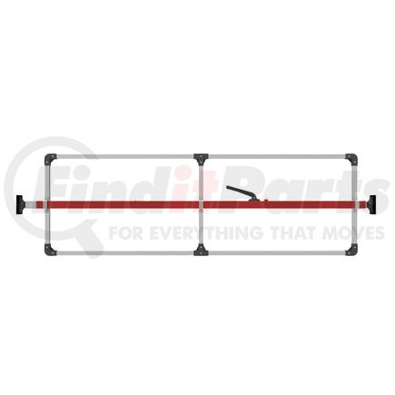 080-01202 by TRAMEC SLOAN - Cargo Bar - SL-30 Series, Articulating Feet, Attached 3 Crossmember Hoop-Red Powder Coat