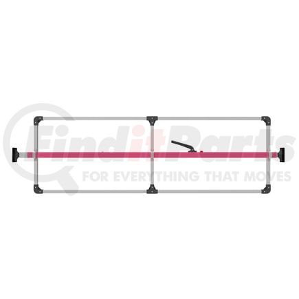 080-01206 by TRAMEC SLOAN - Cargo Bar - SL-30 Articulating Feet, Attached 3 Crossmember Hoop-Pink Powder Coat