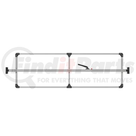 080-01208 by TRAMEC SLOAN - Cargo Bar - SL-30 Series, Fixed Feet, Attached 3 Crossmember Hoop-Mill Aluminum