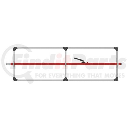 080-01242 by TRAMEC SLOAN - Cargo Bar - SL-30 Series, F-Track Ends, Attached 3 Crossmember Hoop-Red Powder Coat