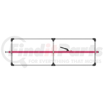 080-01246 by TRAMEC SLOAN - Cargo Bar - SL-30 Series, F-Track Ends, Attached 3 Crossmember Hoop-Pink Powder Coat