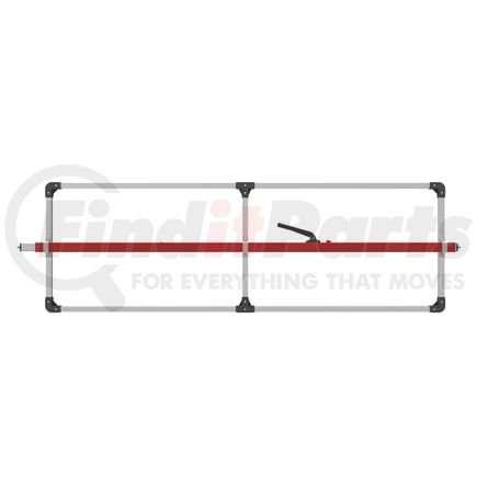 080-01234 by TRAMEC SLOAN - Cargo Bar - SL-30 Series, E-Track Ends, Attached 3 Crossmember Hoop-Red Powder Coat