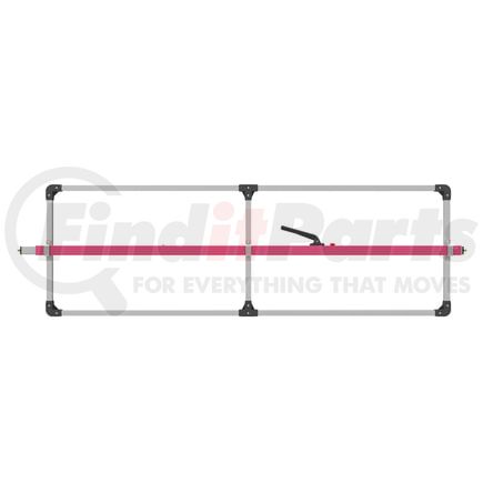 080-01238 by TRAMEC SLOAN - Cargo Bar - SL-30 Series, E-Track Ends, Attached 3 Crossmember Hoop-Pink Powder Coat