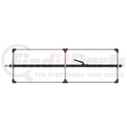 080-01239 by TRAMEC SLOAN - Cargo Bar - SL-30 Series, E-Track Ends, Attached 3 Crossmember Hoop-Black Powder Coat