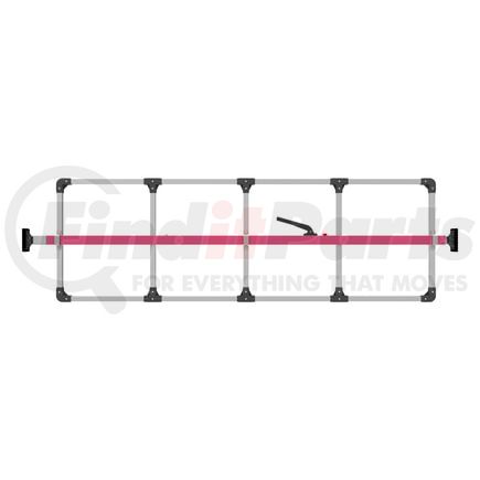 080-01306 by TRAMEC SLOAN - Cargo Bar - SL-30 Articulating Feet, Attached 5 Crossmember Hoop-Pink Powder Coat