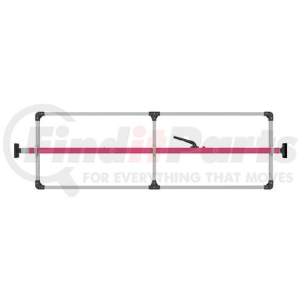 080-01254 by TRAMEC SLOAN - Cargo Bar - SL-30 Articulating And Fixed Feet, Attached 3 Crossmember Hoop-Pink Powder Coat