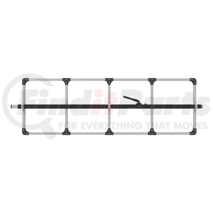 080-01347 by TRAMEC SLOAN - Cargo Bar - SL-30 Series, F-Track Ends, Attached 5 Crossmember Hoop-Black Powder Coat