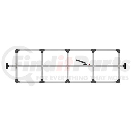 080-01348 by TRAMEC SLOAN - Cargo Bar - SL-30 Articulating And Fixed Feet, Attached 5 Crossmember Hoop-Mill Aluminum