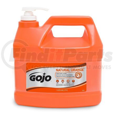 0955-02 by GOJO - Natural* Orange™ Pumice Hand Cleaner - 1 Gallon Pump Bottle