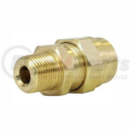 105 by TECTRAN - Air Brake Air Line Fitting - Brass, 3/8 in. I.D Hose, without Spring Guard