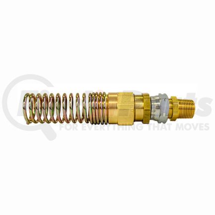 1103 by TECTRAN - Air Brake Air Line Fitting - 3/8 in. I.D Hose, Swivel Type, with Spring Guard