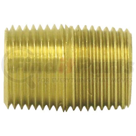 112-B by TECTRAN - Air Brake Pipe Nipple - Brass, 1/4 inches Pipe Thread, Closed Type