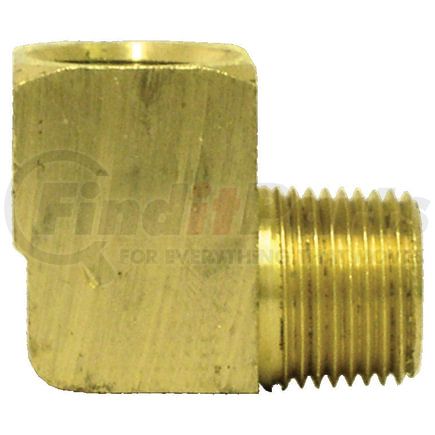 115-B by TECTRAN - Air Brake Air Line Tee - Brass, 1/4 in. Pipe Thread, Extruded, 90 deg. Street