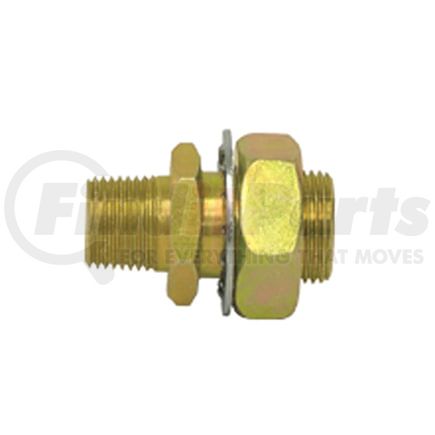 117-84 by TECTRAN - Air Brake Frame Coupling - Brass, 2 in. O.A.L, 1/2 in. Male Thread, 1/4 in. Female Thread