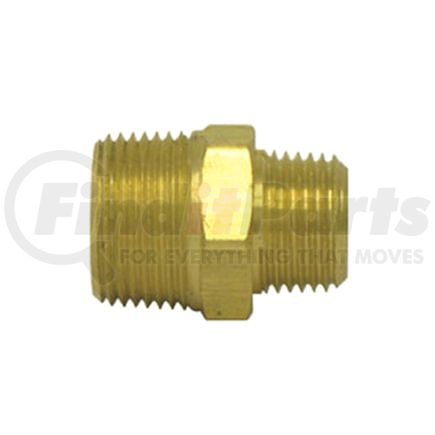 88184 by TECTRAN - Air Brake Reduction Nipple - Brass, 3/8 in. Pipe Thread A, 3/8 in. Pipe Thread B