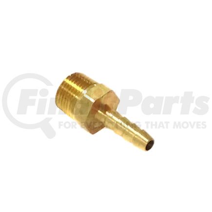 89011 by TECTRAN - Air Brake Air Line Fitting - Brass, 1/4 in. I.D, 3/8 in. Thread, Hose Barb to Male Pipe