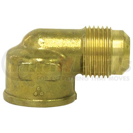 50-6B by TECTRAN - Flare Fitting - Brass, 3/8 in. Tube Size, 1/4 in. Pipe Thread, Female Elbow