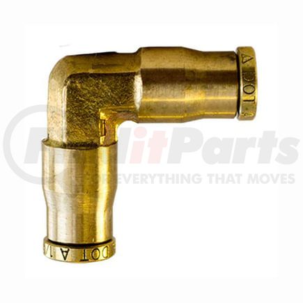 PL1365-6 by TECTRAN - Air Brake Air Line Union - Brass, 3/8 in. Tube Size, Push-Lock