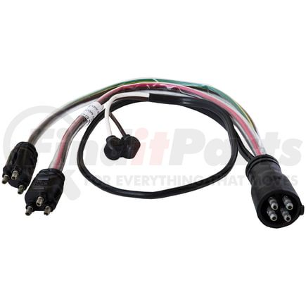 7933235 by TECTRAN - Trailer Wiring Harness - 2 Brake / Tail / Turn Signal Light, 1 Marker, Universal