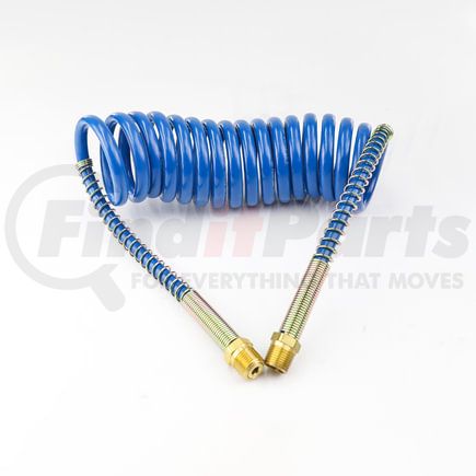 1615LBV by TECTRAN - 15 ft. V-Line Blue Aircoil with 1/2" LIFESwivel End Fittings, 12 in. Leads