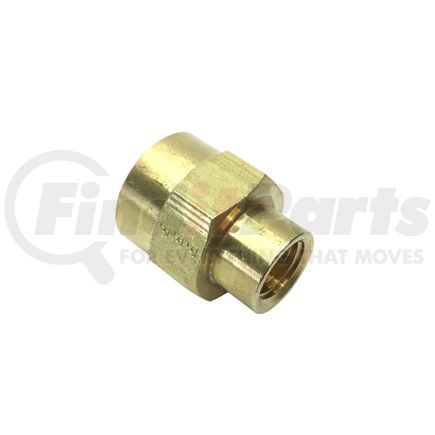 88161 by TECTRAN - Air Brake Reduction Coupling - Brass, 1/2 in. Pipe Thread A, 1/4 in. Pipe Thread B