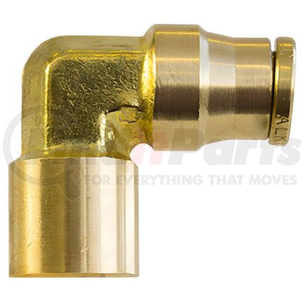 PL1370-8C by TECTRAN - DOT Female Elbow Push-Lock Brass Fitting, 1/2" Tube Size, 3/8" Thread Size