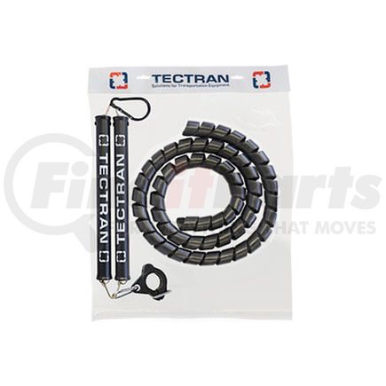 PT12YTC by TECTRAN - Spiral Wrap - 8 ft., Yellow, 12 ft., Connection Line, Premium Pro-Tec