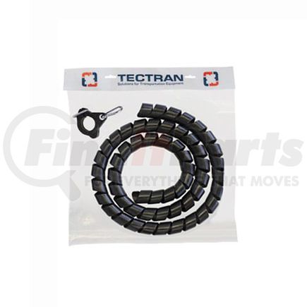 PT15BC by TECTRAN - Spiral Wrap - 11 ft., Black, 15 ft. Connection Line, Plus Pro-Tec