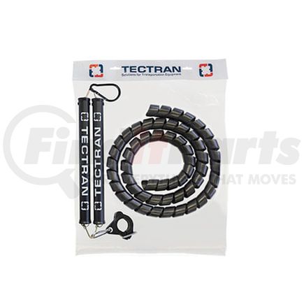 PT15YTC by TECTRAN - Spiral Wrap - 11 ft., Yellow, 15 ft., Connection Line, Premium Pro-Tec