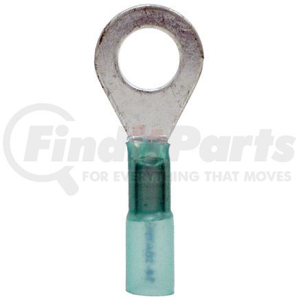 TB25S by TECTRAN - Ring Terminal - Blue, 14 Wire Gauge, 1/4 inches Stud, Solder and Shrink