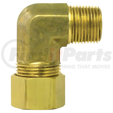 88336 by TECTRAN - Compression Fitting - Brass, 3/8 - in. Tube, 1/2 - in. Thread, Male Elbow