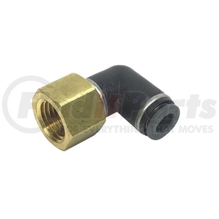 87576 by TECTRAN - DOT 90-Deg Female Elbow Push-Lock Swivel Composite Fitting, 1/4" Tube Size, 1/4" Pipe Thread