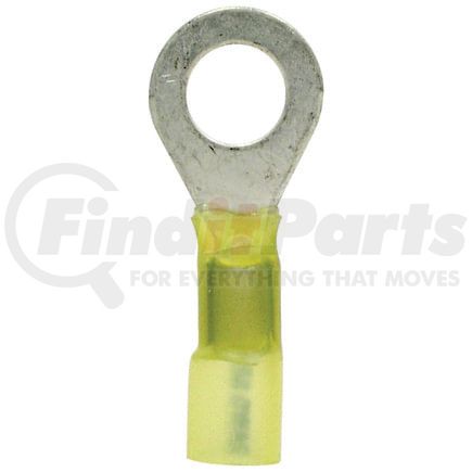 TY50S by TECTRAN - Ring Terminal - Yellow, 12-10 Wire Gauge, 1/2 inches Stud, Solder and Shrink