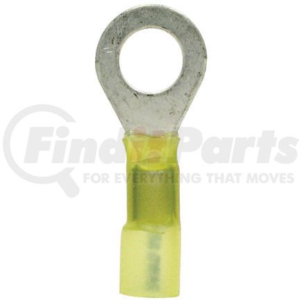 TY50S by TECTRAN - Ring Terminal - Yellow, 12-10 Wire Gauge, 1/2 inches Stud, Solder and Shrink