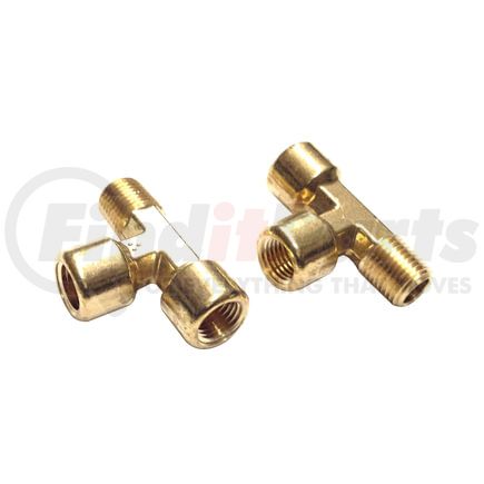 88059 by TECTRAN - Air Brake Air Line Tee - Brass, 1/4 inches Pipe Thread, Forged