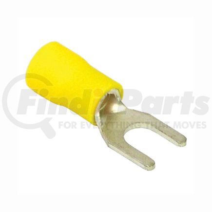 TYS6 by TECTRAN - Spade Terminal - Yellow, 12-10 Wire Gauge, #6 Stud Size, Vinyl