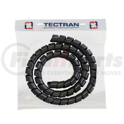 27432 by TECTRAN - Spiral Wrap - 8 ft., Black, 12 ft. Connection Line, Standard Pro-Tec