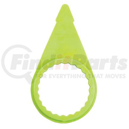 WCH04 by TECTRAN - 7/8" Wheel Nut Indicator (Wheel Check), Neon Yellow, C Model Letter, Pack of 20