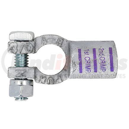 Tectran 34119 Battery Terminal Battery Terminal - 3/0 Gauge, Purple, Negative, Straight Clamp, Crimpable