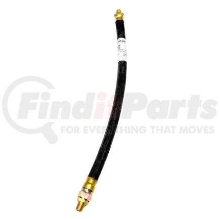 21264 by TECTRAN - 18" Single Swivel End Air Brake Hose Assembly, 1/2" Hose ID, 3/8" End Fittings