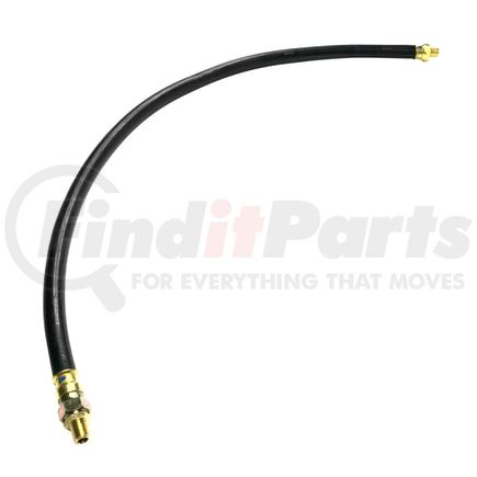 21076 by TECTRAN - 36" Single Swivel End Air Brake Hose Assembly, 3/8 in. Hose ID, 1/4" Ends