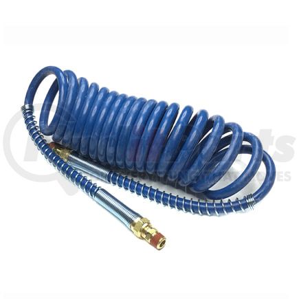 20061 by TECTRAN - 15 ft. Blue Air Brake Aircoil, 12" x 12" Leads, with 3/8 in. Fittings