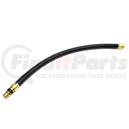 21276 by TECTRAN - 24" Single Swivel End Air Brake Hose Assembly, 1/2" Hose ID, 3/8" End Fittings